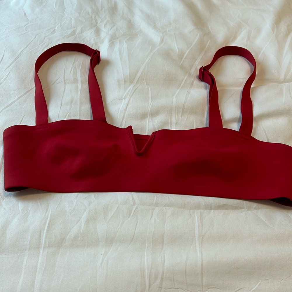 Free People Lily Notched Neck Scuba Bralette